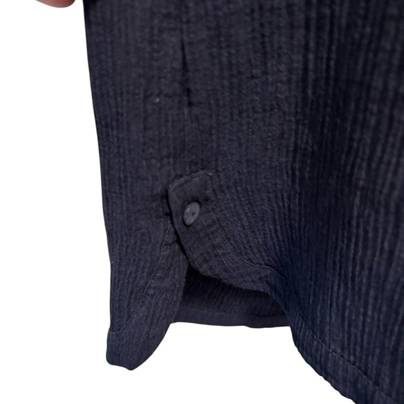 Soft Surrounding Gauze 2Pc Pant Set Navy Sz XL Tank Round Hem Wide Leg Pant - Picture 3 of 9